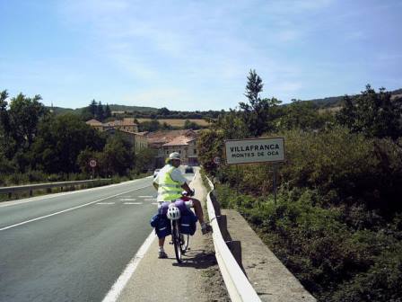 Llegando a los montes de Oca